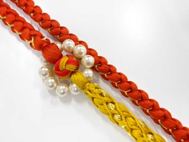 JAPANESE KIMONO / UNUSED OBIJIME CORD FOR FURISODE 